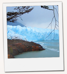 Der Perito Moreno Gletscher vom Panoramapfad aus - das perfekte Ziel für Studenten